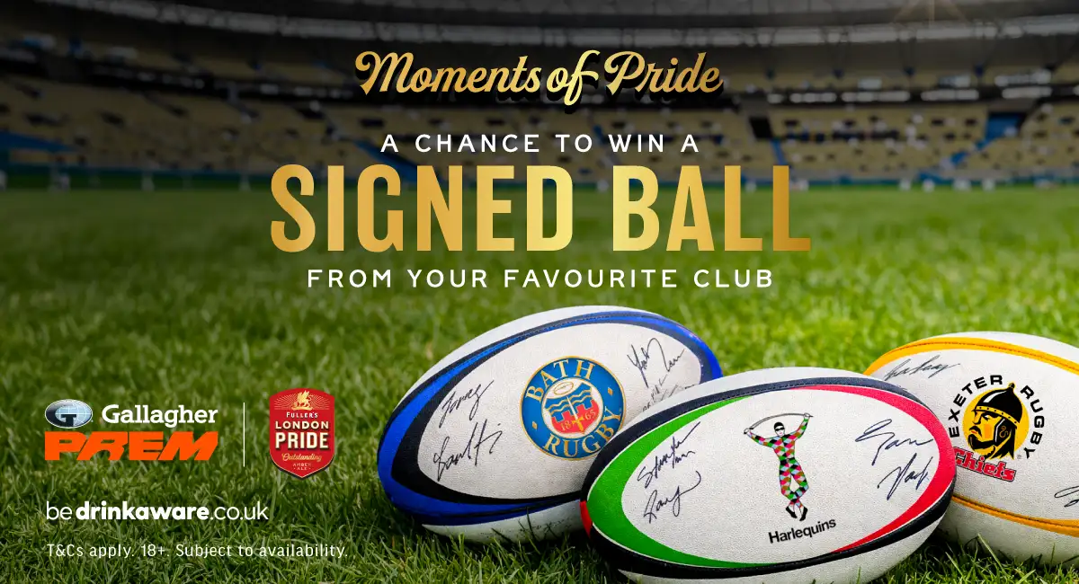 Win a Signed Rugby Ball from Your Favourite Club