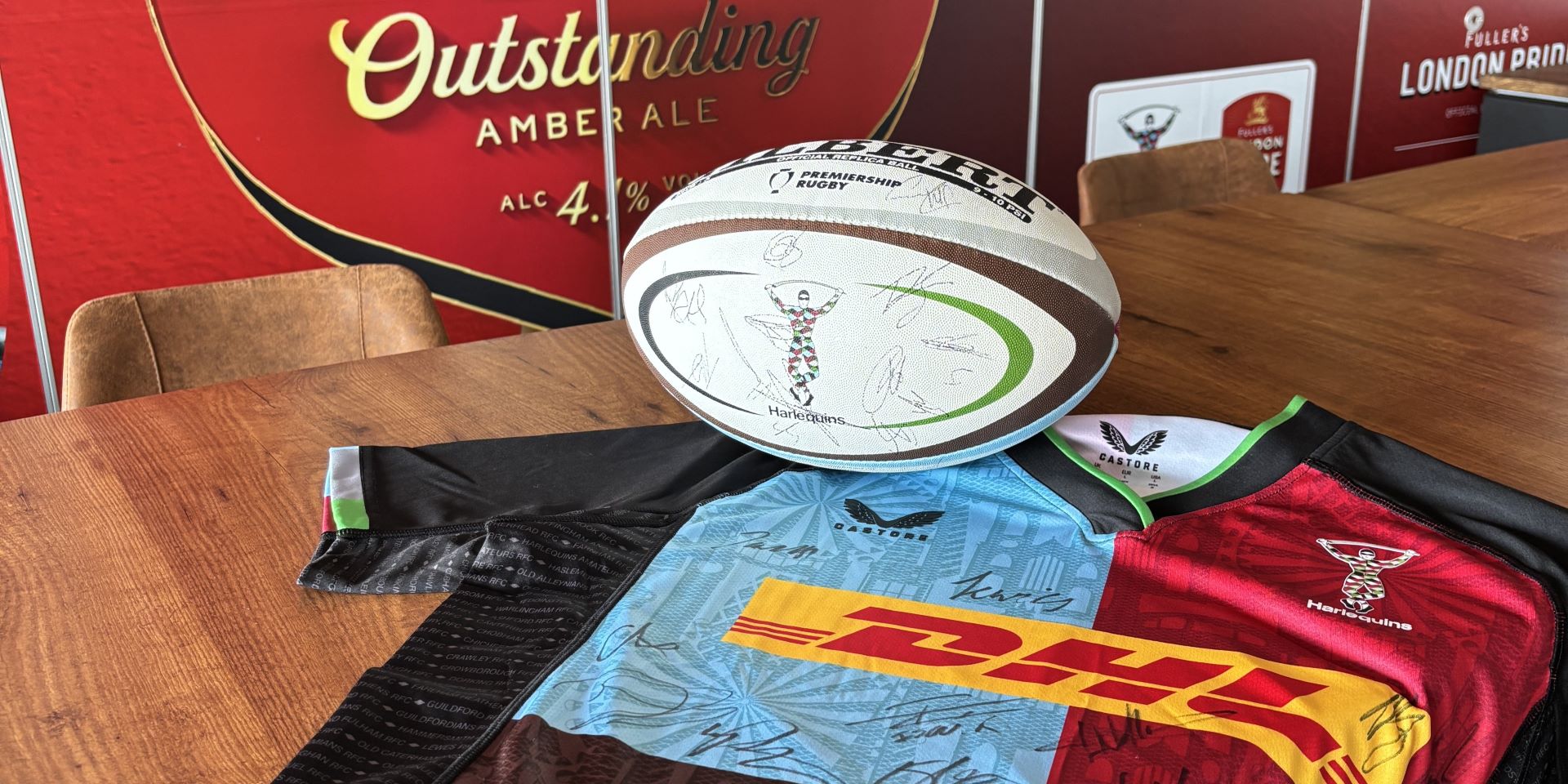 Enter To Win Signed Harlequins Jersey & Rugby Balls